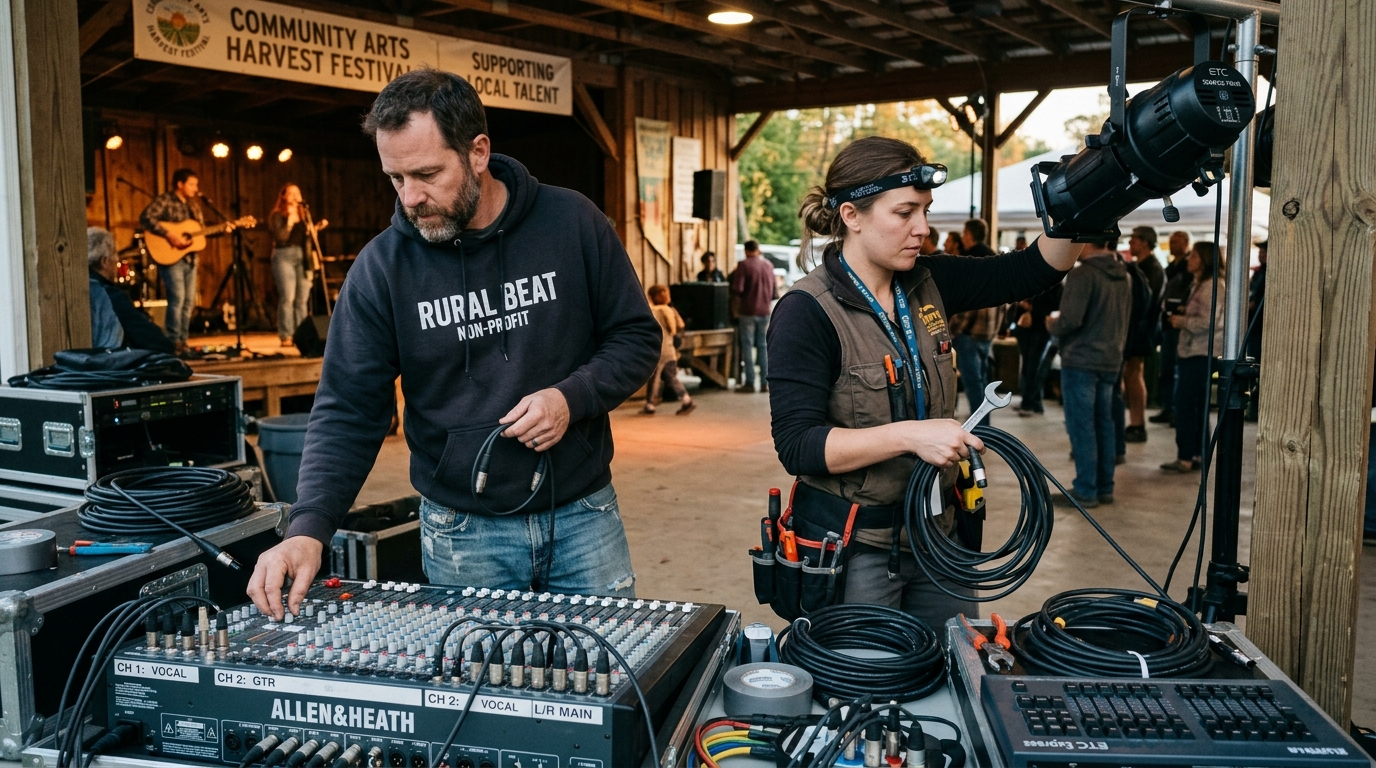 Régie sonore solidaire pour les fêtes de village